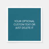 Blauwgroen effen kleur trendy cocktail party palet servet (Voorkant)