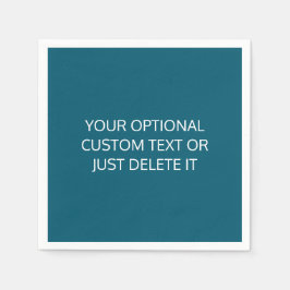 Blauwgroen effen kleur trendy cocktail party palet servet