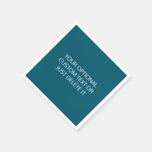 Blauwgroen effen kleur trendy cocktail party palet servet (Hoek)