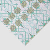 Blauwgroen Eg Blue Wrapping Pape van Lemon Topiary Tissuepapier (Detail)