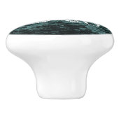 Blauwgroen Eiffel Tower Grunge Ceramic Pull Keramische Knop (Zijkant)