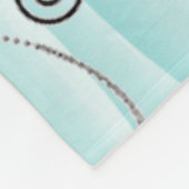 Blauwgroen Eiffeltoren Vlaandeklare vlinderbak Fleece Deken (Hoek)