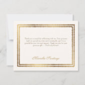 Blauwgroen Elegante Bloemen Quinceanera Bedankkaart (Achterkant)