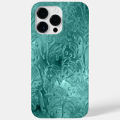 BLAUWGROEN EMBOSSED METALLIC LOOK ORNAMATION Case-Mate iPhone CASE (Achterkant)