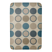 Blauwgroen en aanraakcirkels badmat (Voorkant Verticaal)