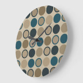 Blauwgroen en aanraakcirkels grote klok (Hoek)