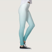 Blauwgroen en abstract ontwerp van Ombre Leggings (Rechts)