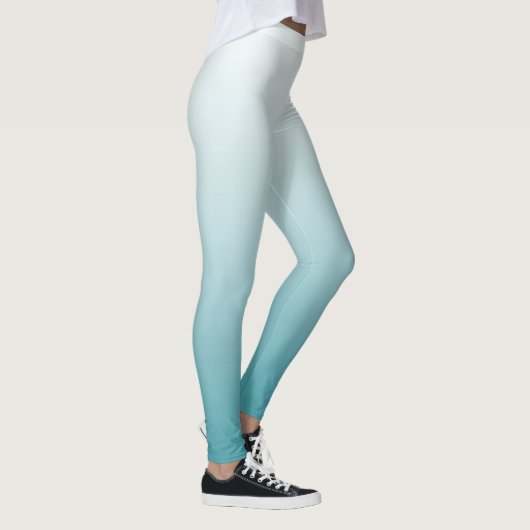Blauwgroen en abstract ontwerp van Ombre Leggings (Rechts)