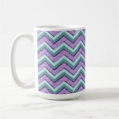 Blauwgroen en Amethist ZigZag Koffiemok (Links)