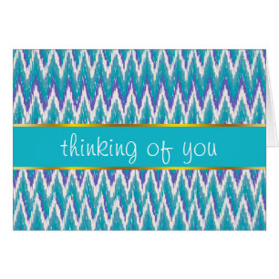 Blauwgroen en Amethyst iKat ZigZag patroon