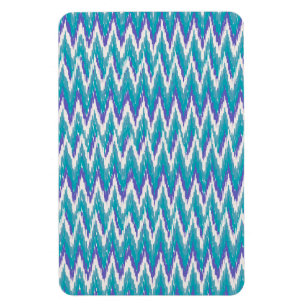 Blauwgroen en Amethyst iKat ZigZag patroon Magneet