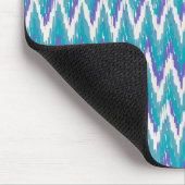 Blauwgroen en Amethyst iKat ZigZag patroon Muismat (Hoek)