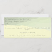 Blauwgroen en Arabisch-achtige Tegel Wedding Uitno Kaart (Achterkant)