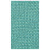 Blauwgroen en beige Paisley Tablecl Tafelkleed (Voorkant)