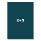 Blauwgroen en beige Wes Anderson Geïnspireerd tabe Kaart (Achterkant)