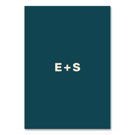 Blauwgroen en beige Wes Anderson Geïnspireerd tabe Kaart (Achterkant)