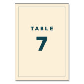 Blauwgroen en beige Wes Anderson Geïnspireerd tabe Kaart (Voorkant)