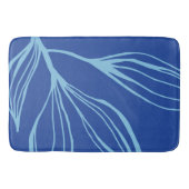Blauwgroen en blauw Abstract marien leven Bath Mat (Voorkant)