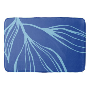 Blauwgroen en blauw Abstract marien leven Bath Mat