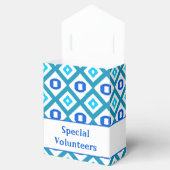 Blauwgroen en blauw bedankdoosjes (Geopend)