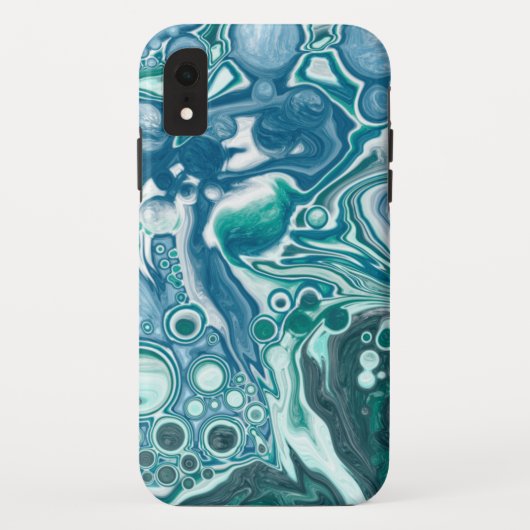 Blauwgroen en blauw Turquoise water Case-Mate iPhone Case (Achterkant)