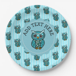 Blauwgroen en blauwe kieuwen papieren bordje