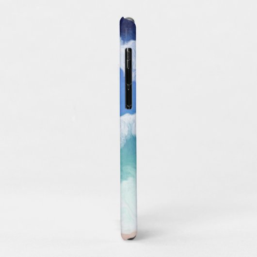 Blauwgroen en blauwe oceaangolven digitale kunst Case-Mate iPhone case (Achterkant/links)