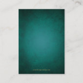 Blauwgroen en Blauwgroen Visitekaartje over gastin Informatiekaartje (Achterkant)