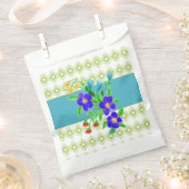 Blauwgroen en blote koekjeshandtas bedankzakje (Geknipt)