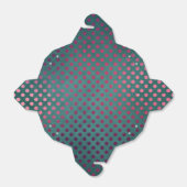 Blauwgroen en Bourgondische  Glam Faux Folie Stipp Bedankdoosjes (Uitgevouwen)