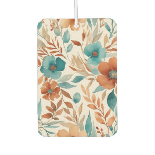 Blauwgroen en bronzen wilde bloemen luchtverfrisser