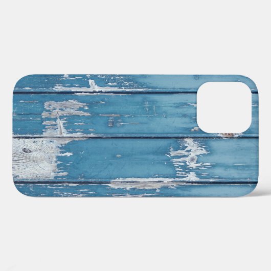Blauwgroen en bruin houten plaat Case-Mate iPhone case (Achterkant (horizontaal))