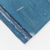 Blauwgroen en bruin houten plaat fleece deken (Hoek)