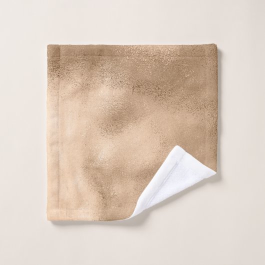 Blauwgroen en bruin ontwerp-monogrammen bad handdoek (Wasdoekje)