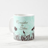 Blauwgroen en bruin Overweeg het Christelijke Cita Koffiemok (Voorkant links)