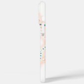 Blauwgroen en bruine pastel Case-Mate iPhone case (Achterkant / Links)