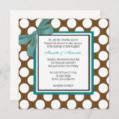 Blauwgroen en bruine pokadodenweddenschap kaart (Voorkant / Achterkant)