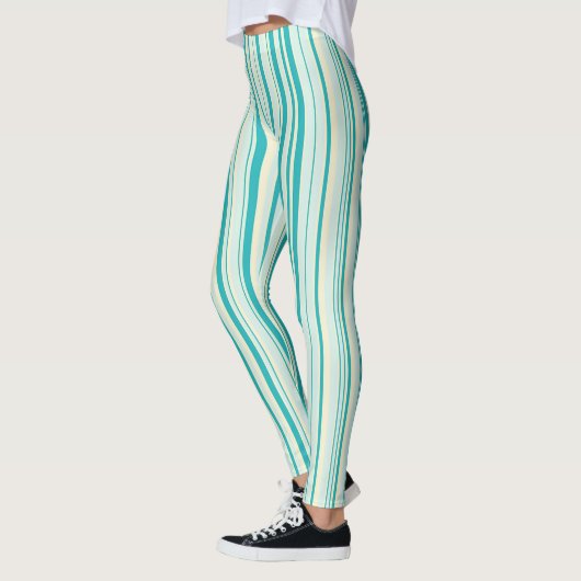 Blauwgroen en gele Leggings (Links)