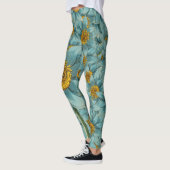 Blauwgroen en gele Leggings voor zonnebloemen (Links)