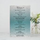 Blauwgroen en Glitter - Programma (Staand voorkant)