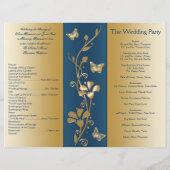 Blauwgroen en goudbloedig weddenschapsprogramma (Achterkant)