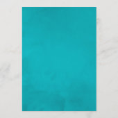 Blauwgroen en goudbloem Eerste Heilige Communie Kaart (Achterkant)