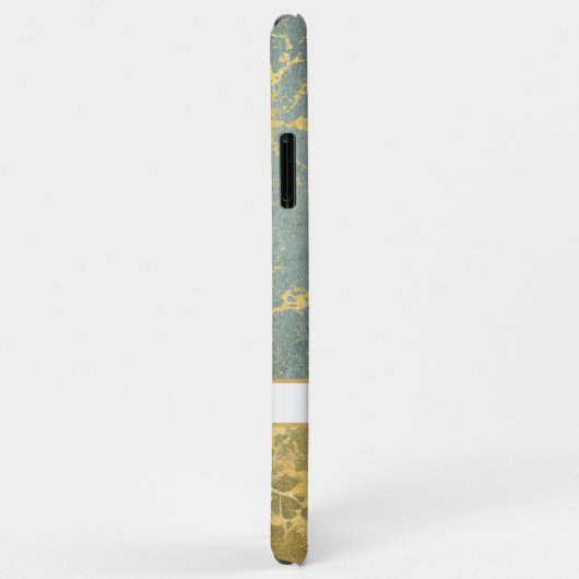 BLAUWGROEN EN GOUDE KIJKTEKST, EDITABLE TEKST Case-Mate iPhone CASE (Achterkant/rechts)