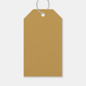 Blauwgroen en gouden cadeau Labels Cadeaulabel (Achterkant)