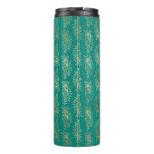   Blauwgroen en gouden Peacock Thermosbeker (Achterkant)