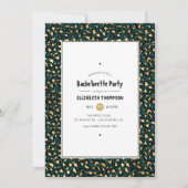 Blauwgroen en gouden proeftonercartridge kaart (Voorkant)