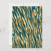 Blauwgroen en gouden proeftonercartridge kaart (Achterkant)