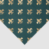 Blauwgroen en goudkoorts tissuepapier (Detail)