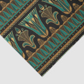 Blauwgroen en goudkunstdeklaag tissuepapier (Detail)