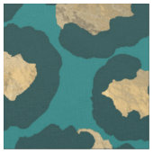 Blauwgroen en goudluipaarden stof (Close Up)